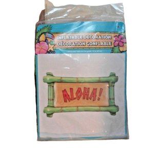 New Luau Inflatable Party Titki Decor Aloha Sign  21" Fun